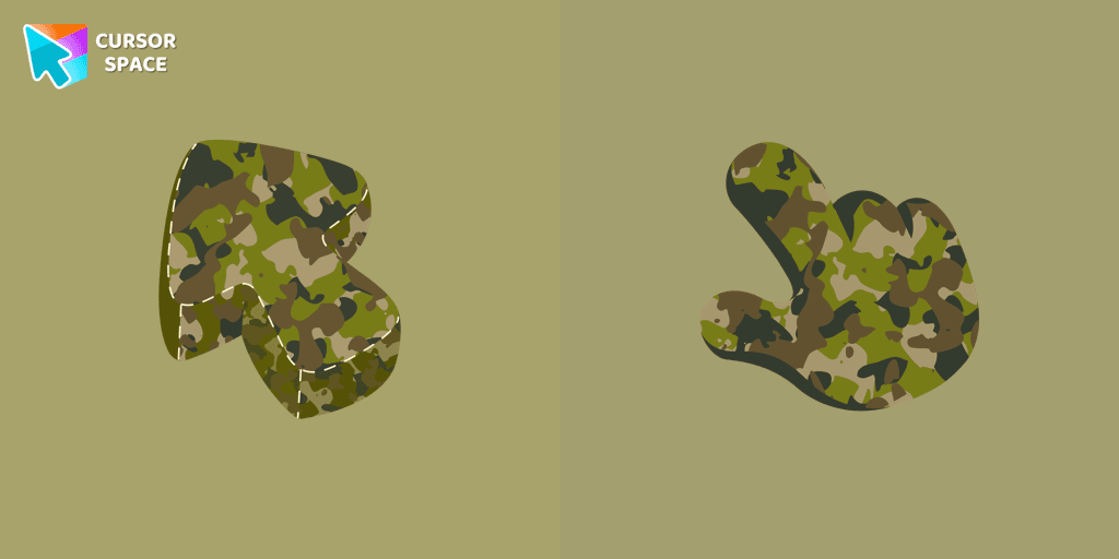 Military Uniform Texture cursor cursor pack